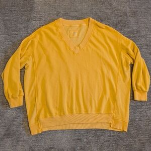 Aerie Yellow Soak It Up Oversized Sweatshirt